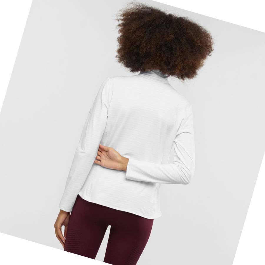 Sudadera Con Capucha Salomon ESSENTIAL LIGHTWARM Mujer Blancos | MX 2528SGL